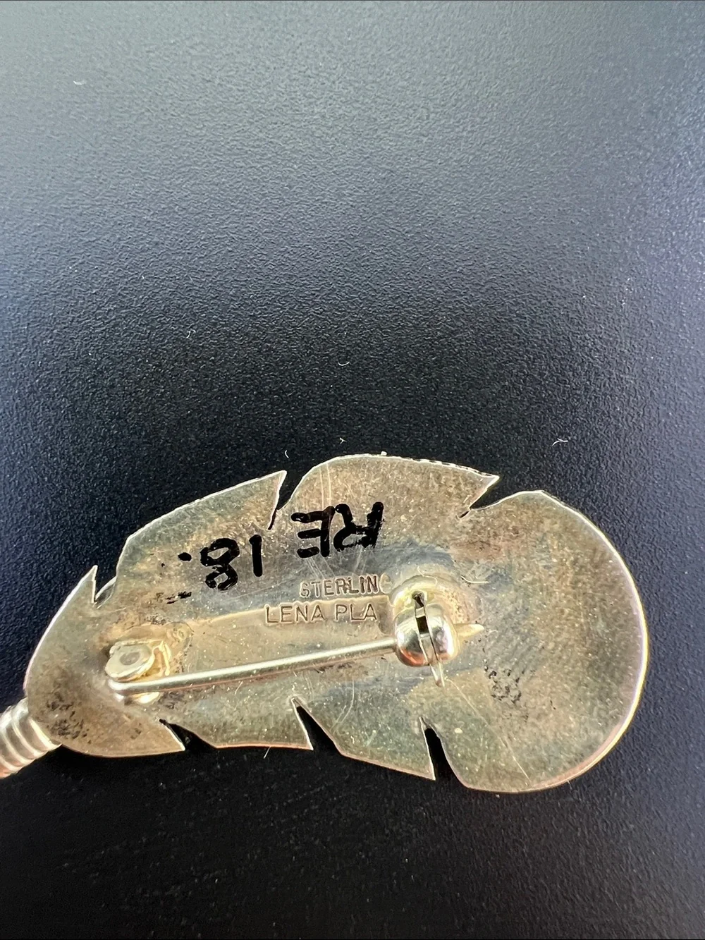 Sterling Silver Feather Lapel Pin